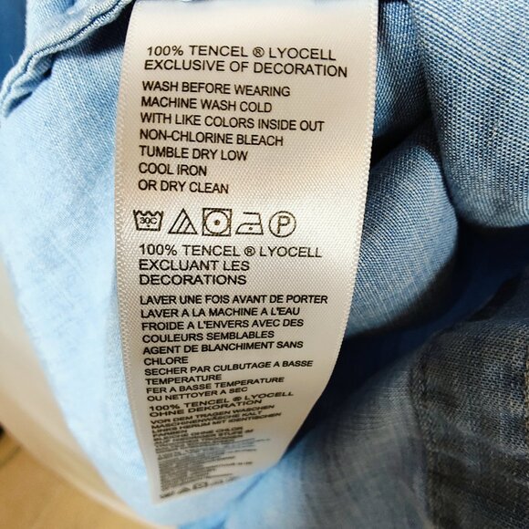 Tommy Bahama Women's Medium Embroidered Jean Tunic - Picture 5 of 8